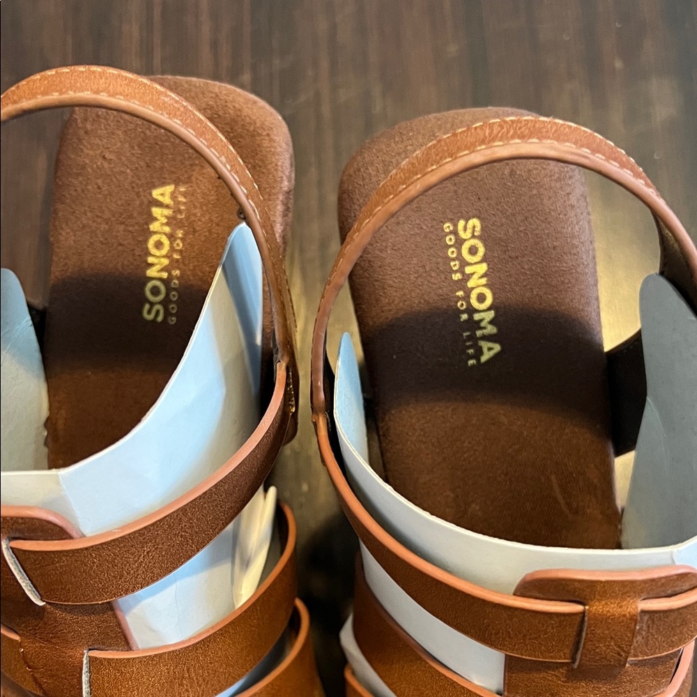 Sonoma Brown Platform Sandals - Picture 2 of 5